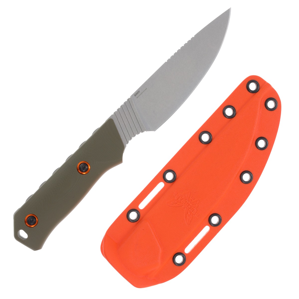 Benchmade Raghorn Fixed Blade Knife 4in Plain Edge OD Green G10 BM1560001 View 2
