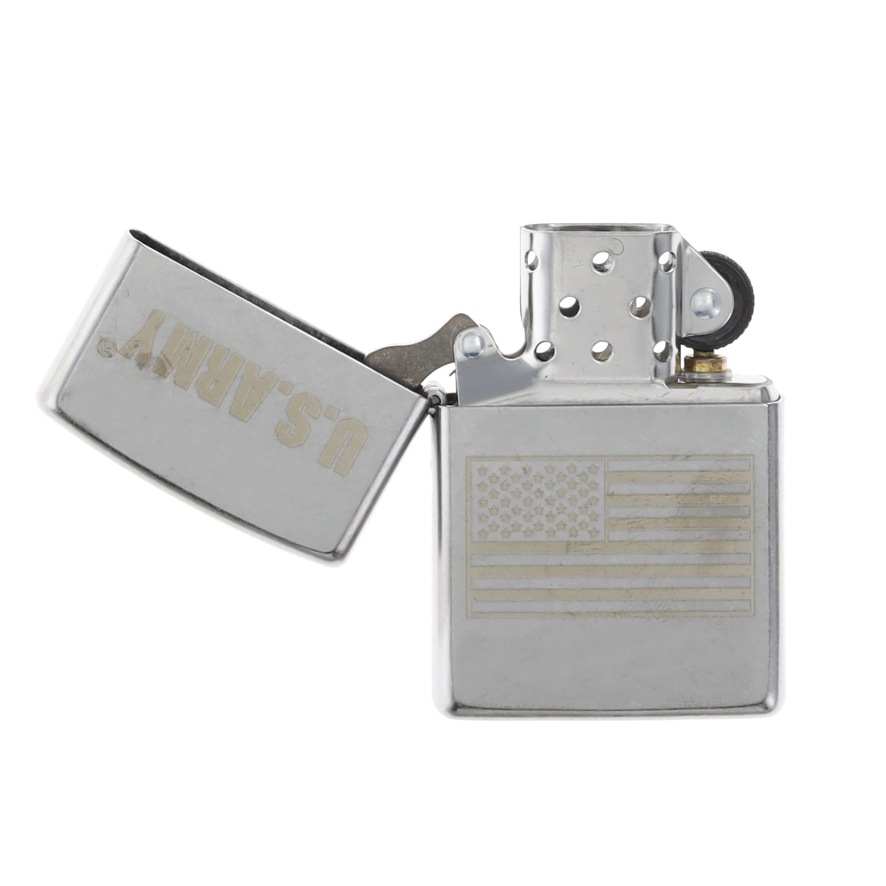 Zippo US Army Flag Street Chrome Lighter ZP48557 View 2