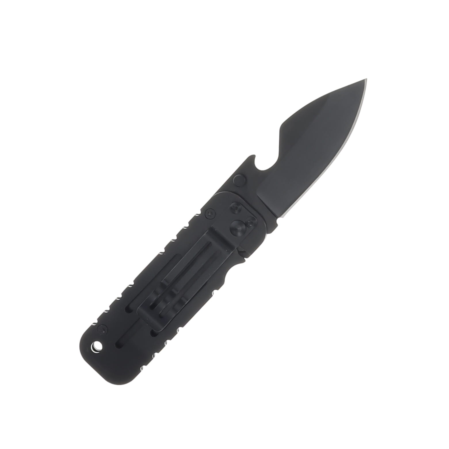 Blackhawk Hawkpoint Compact Folding Knife 2.25in Black Oxide Drop Point BH15HP01BK View 2