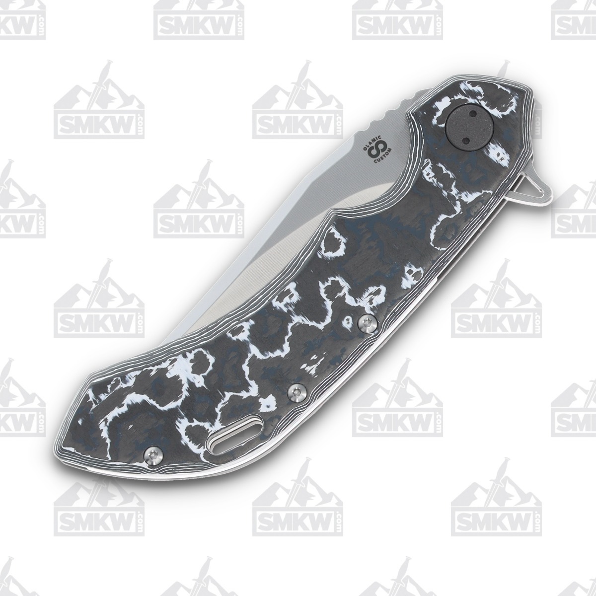 Olamic Wayfarer 247 Folding Knife T-064B White Storm FatCarbon T064B View 5