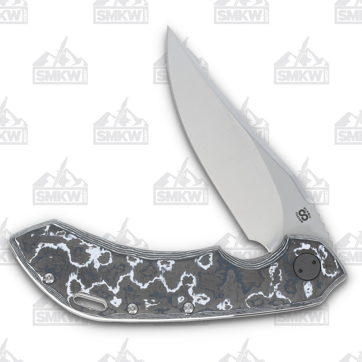 Olamic Wayfarer 247 Folding Knife T-064B White Storm FatCarbon T064B View 3