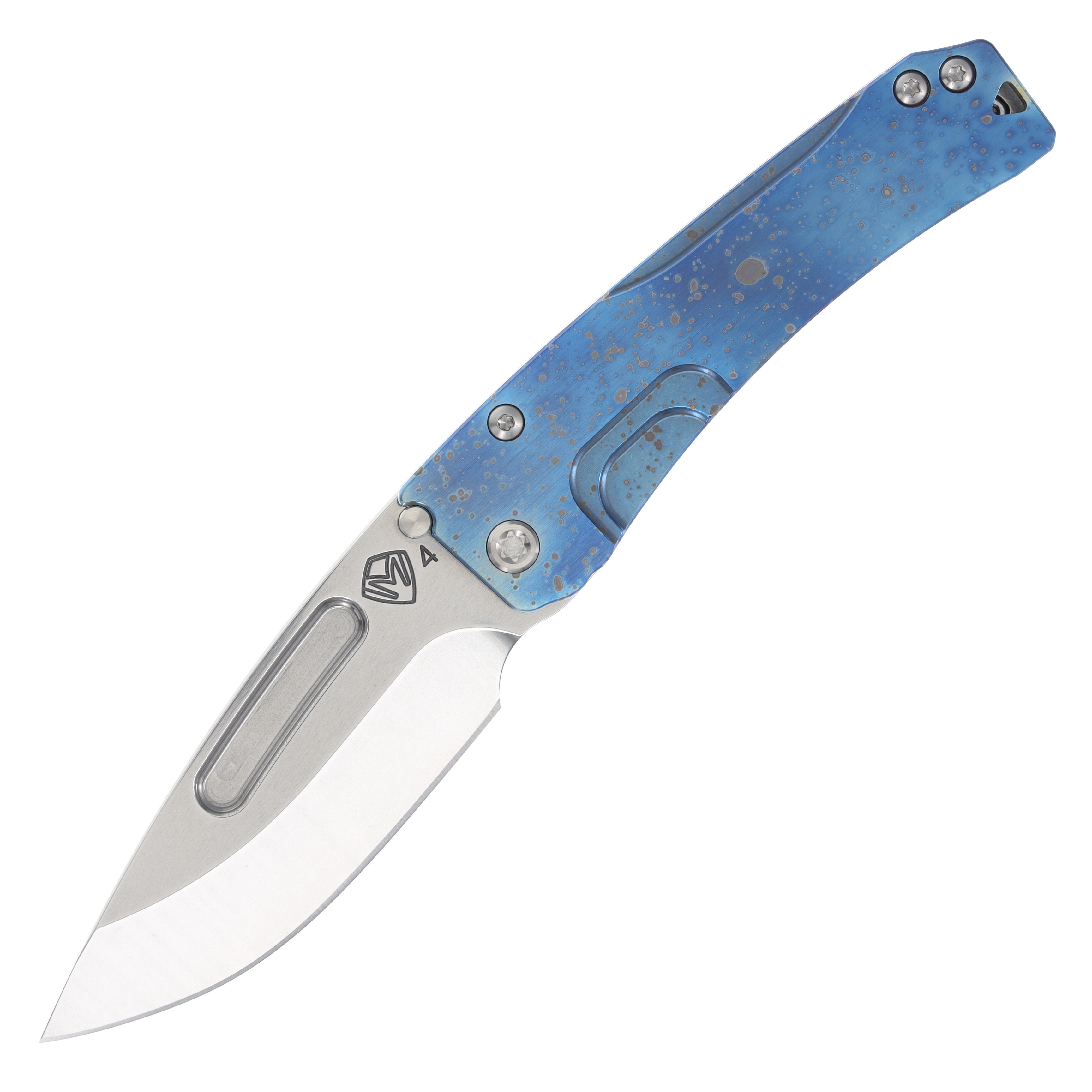 Medford Slim Midi Framelock Folding Knife (Tumbled S45VN Drop Point | Galaxy Titanium) MK2014TD-03TM-TSCF-Q4 View 1