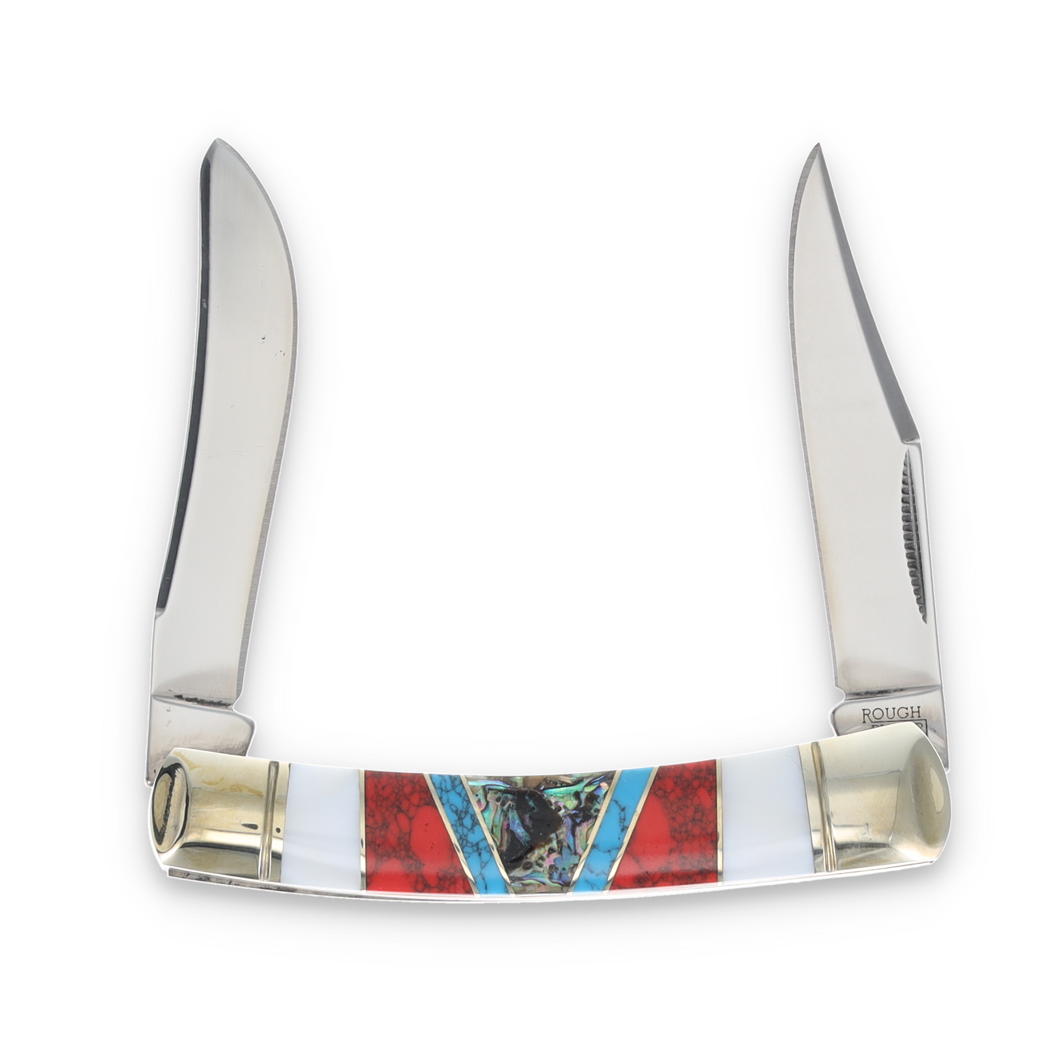 Rough Ryder Stoneworx Large Moose Folding Knife RR2416 - Smoky
