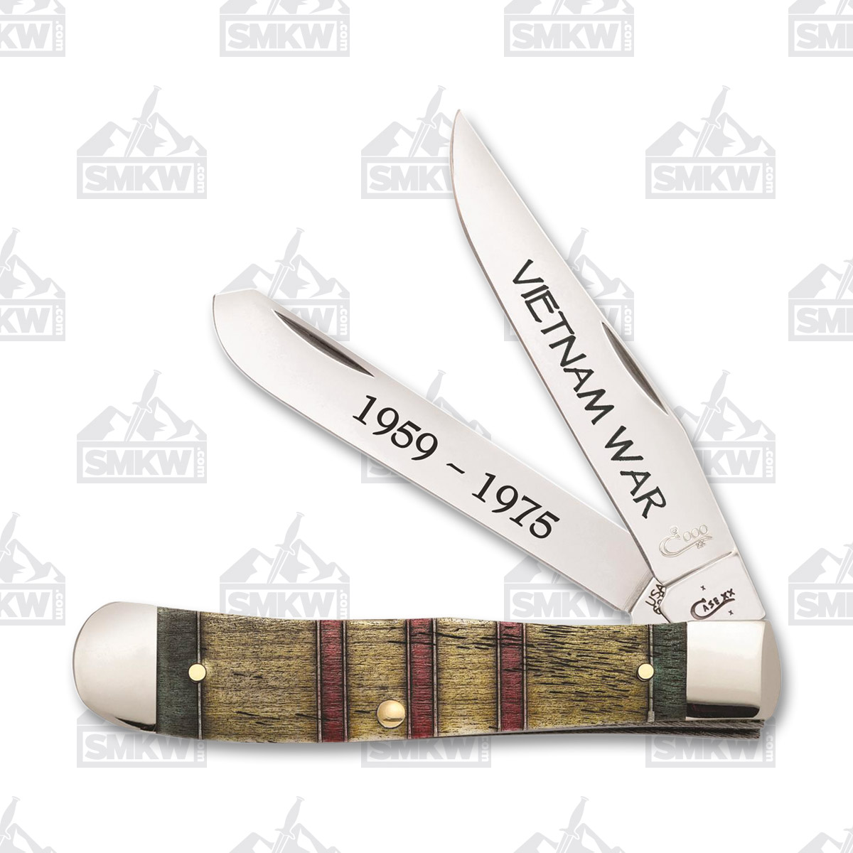Case Vietnam War Trapper Folding Knife Gift Set CA22040 View 2