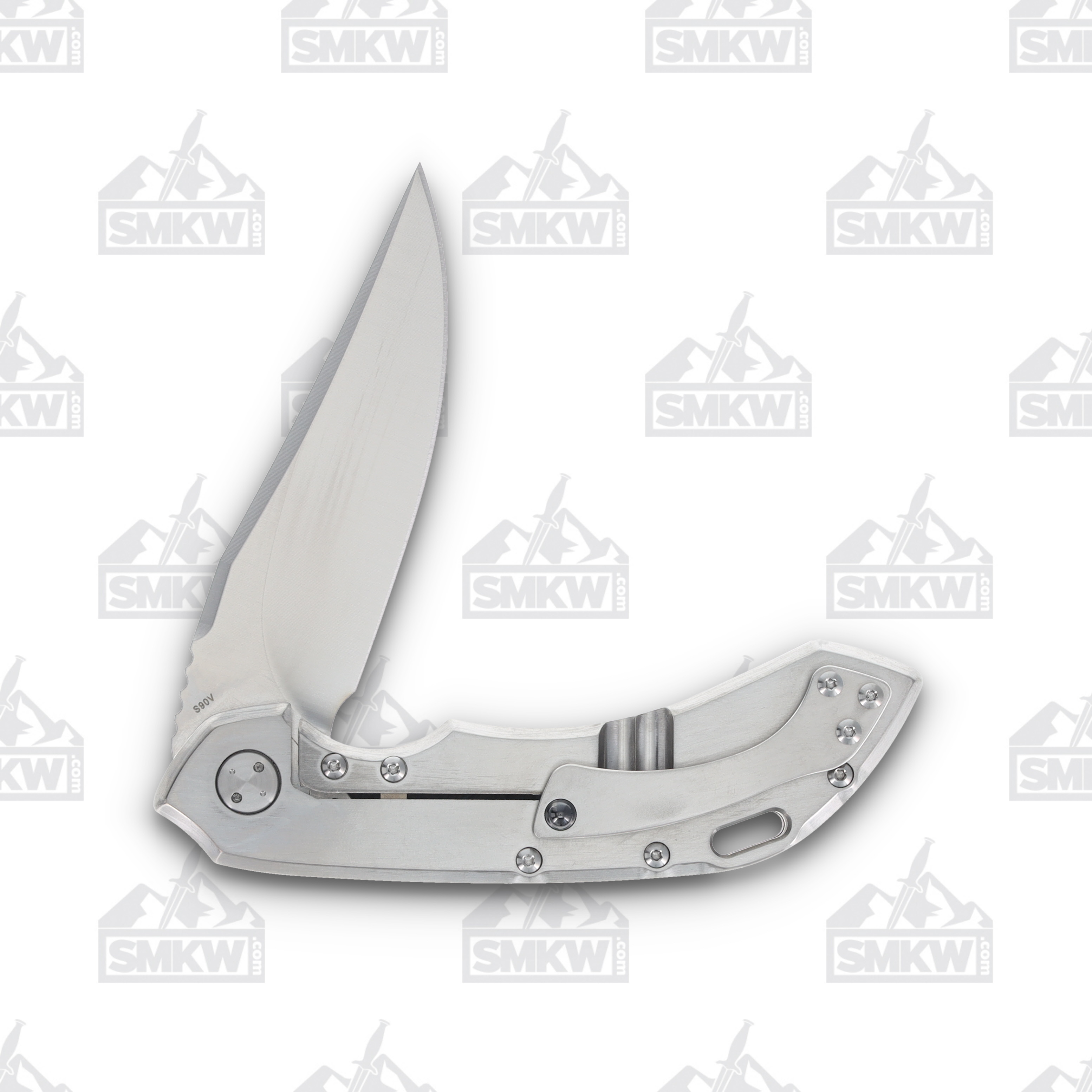 Olamic Wayfarer 247 Folding Knife T-055B Dark Matter FatCarbon/Matte Blue Titanium T055B View 6