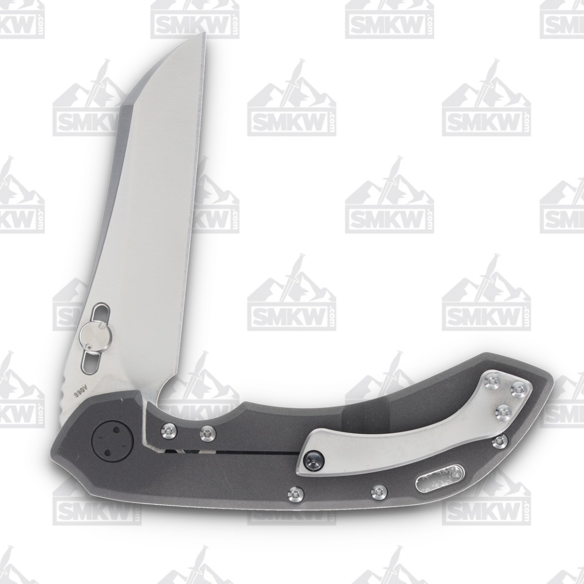 Olamic Wayfarer 247 Folding Knife T-056W White Storm FatCarbon/Dark Blast Titanium T056W View 4