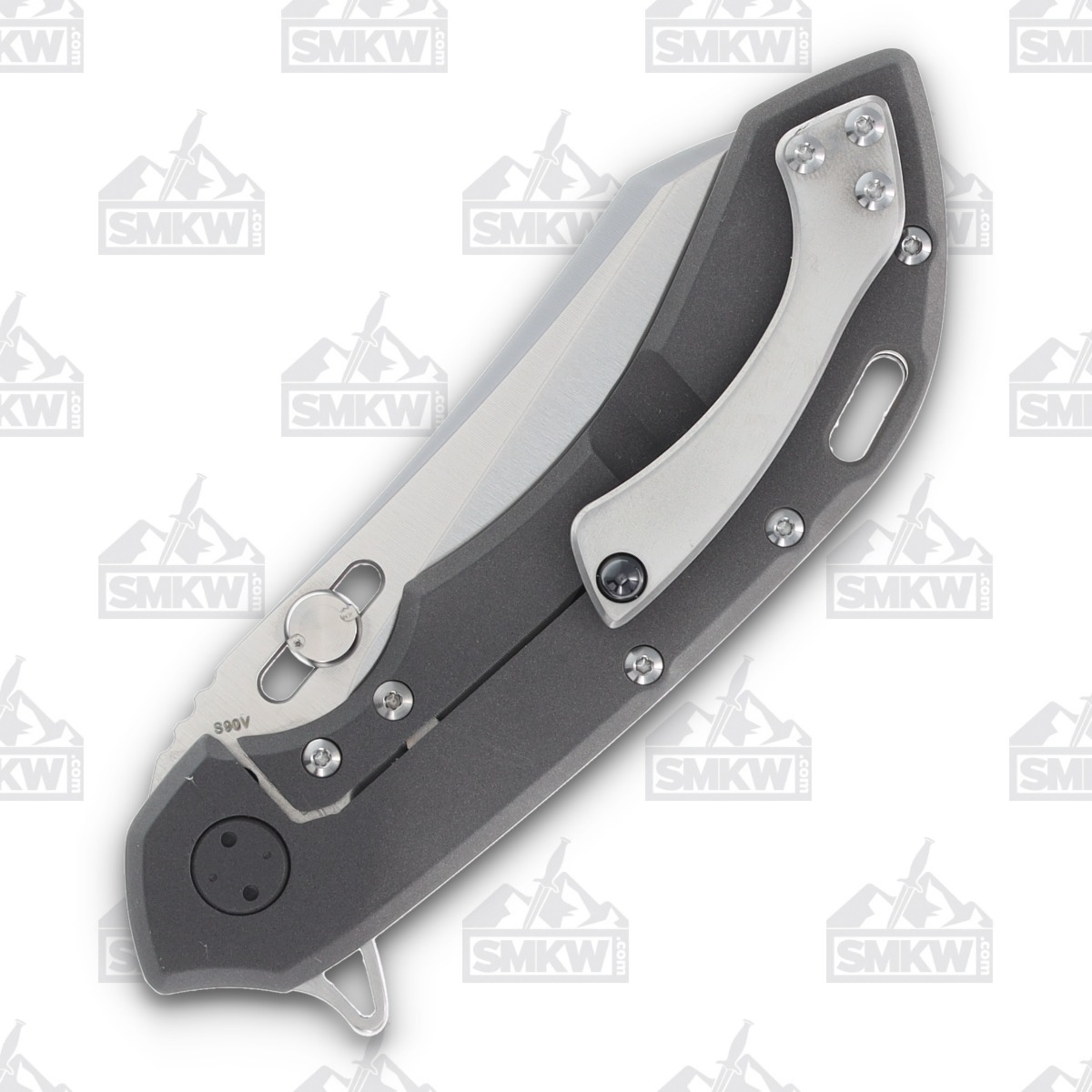 Olamic Wayfarer 247 Folding Knife T-056W White Storm FatCarbon/Dark Blast Titanium T056W View 6