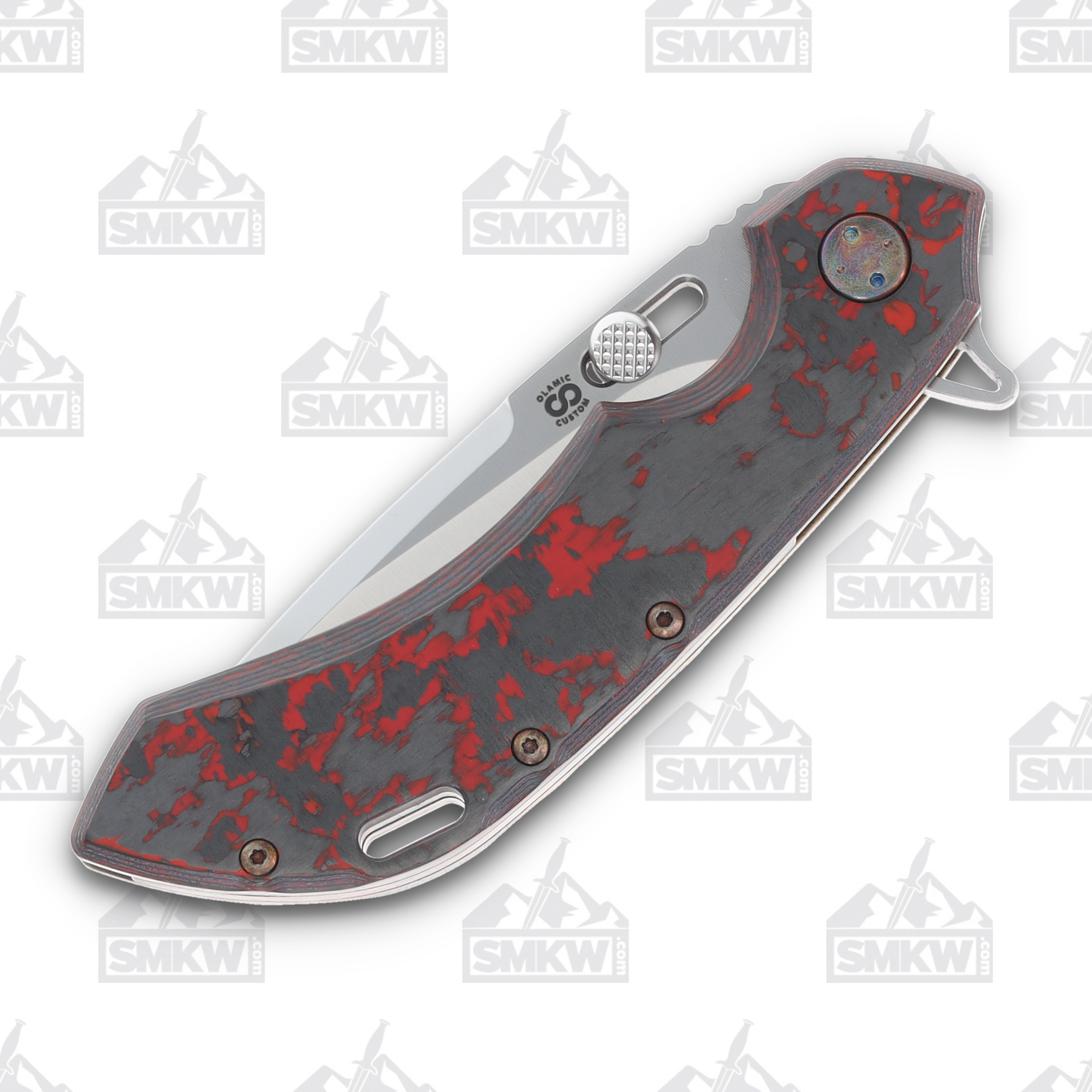 Olamic Wayfarer 247 Folding Knife T-057P Mars Valley FatCarbon/Neontropic T057P View 15