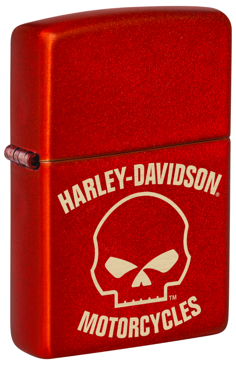 Zippo Harley-Davidson Metallic Red Skull Lighter ZP48603 View 4