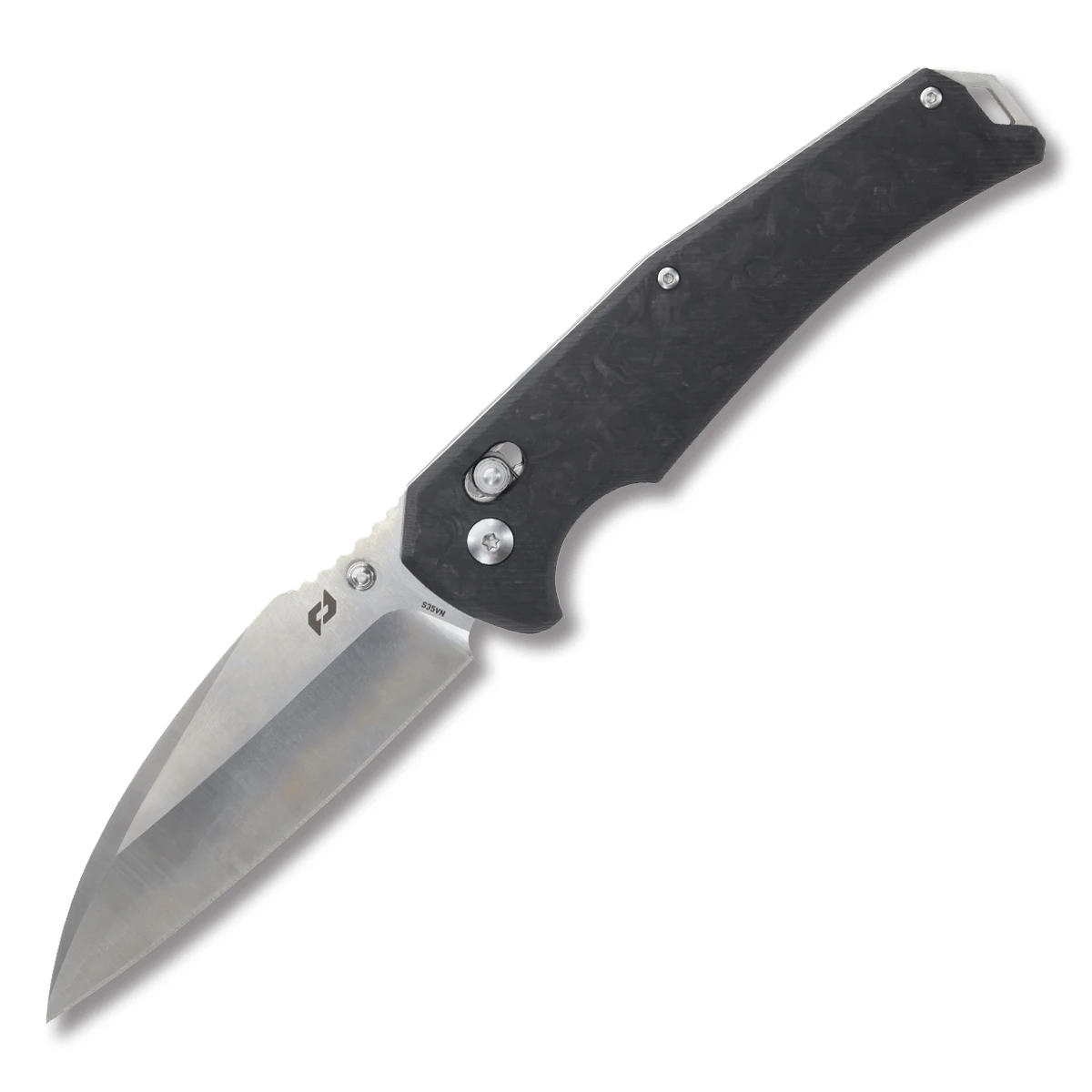 Schrade Alpha Class Radok Gray - Black 3.75in Plain Satin Wharncliffe 1182275 View 1
