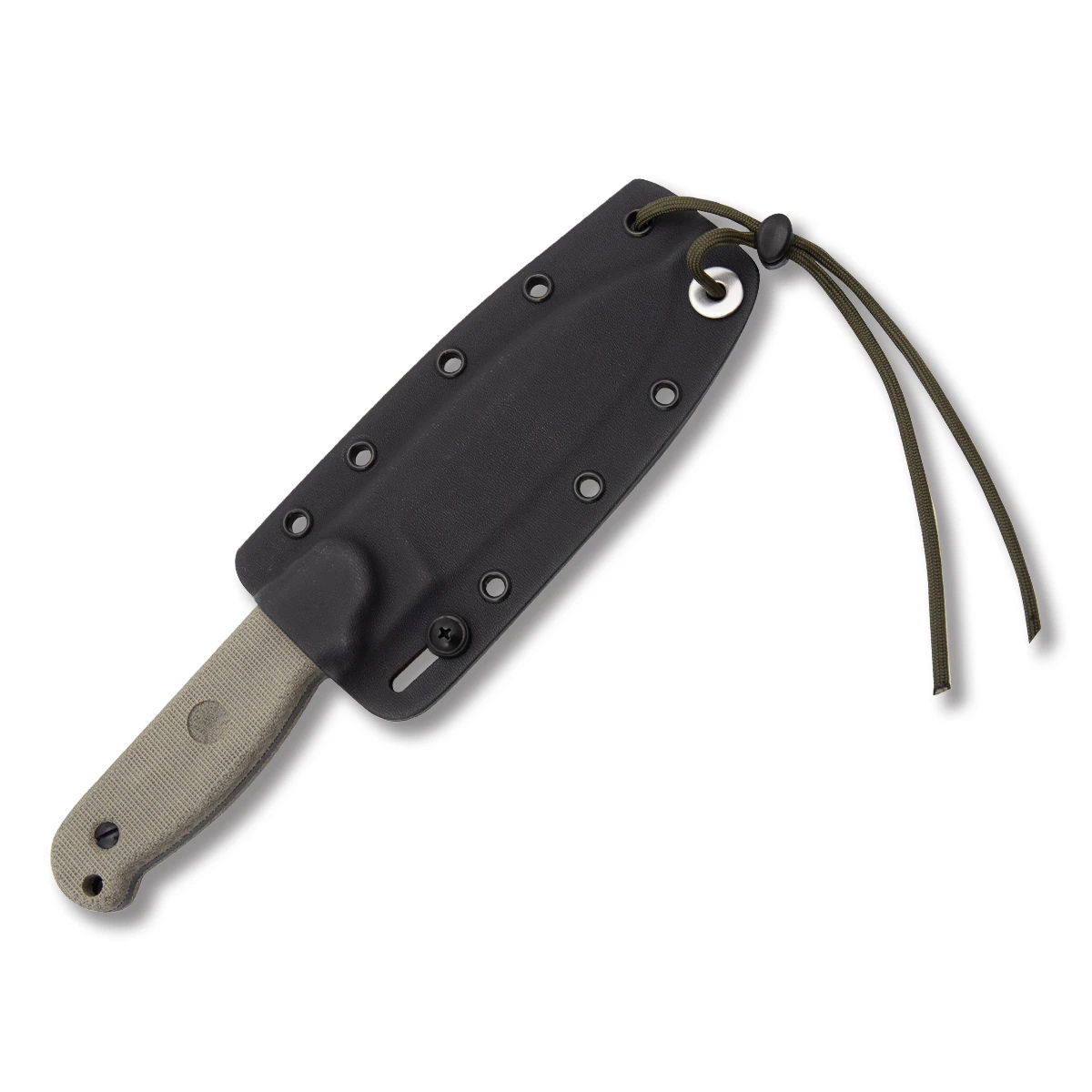 ESEE Laser Strike Fixed Blade Knife Black/Canvas Micarta ESEELS View 7
