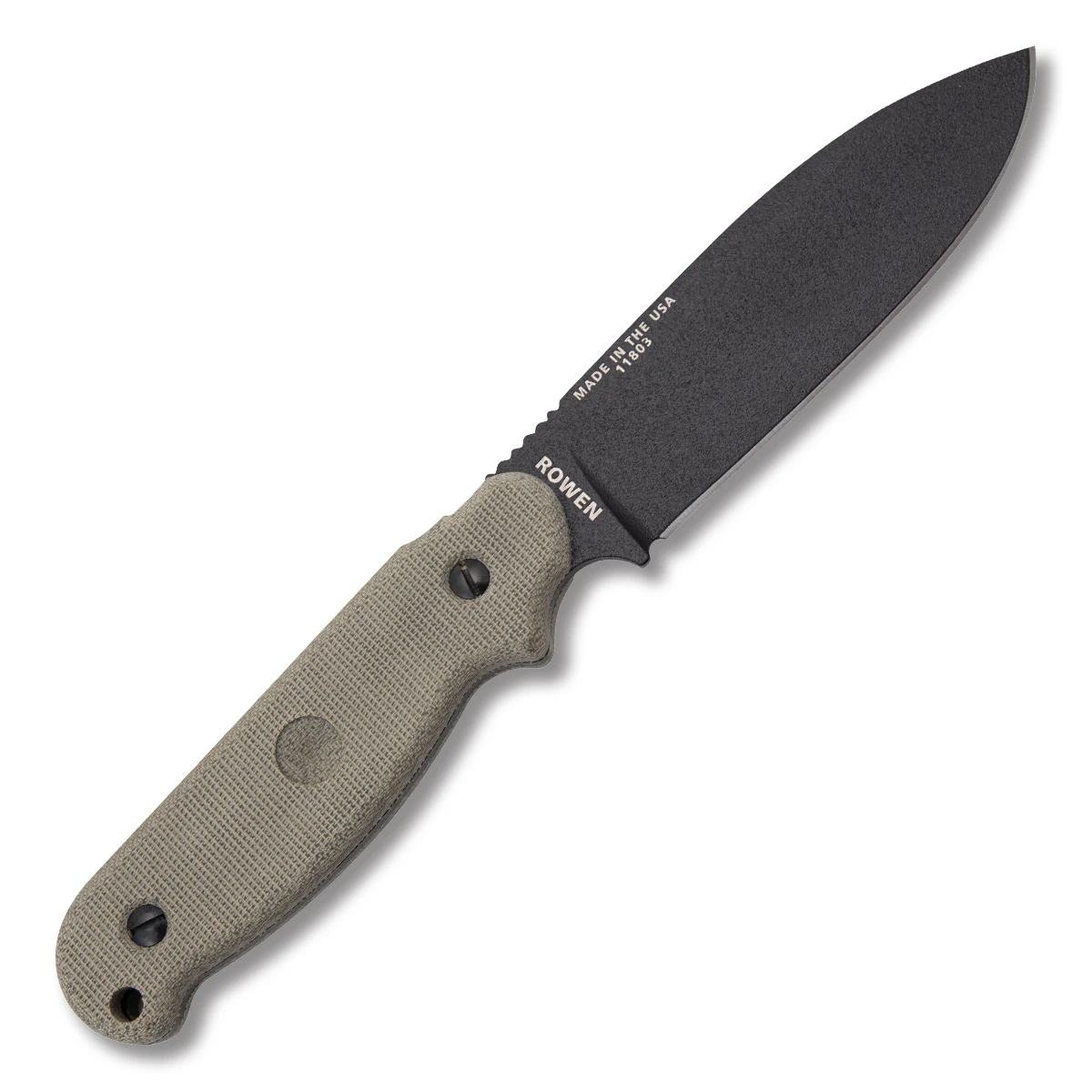 ESEE Laser Strike Fixed Blade Knife Black/Canvas Micarta ESEELS View 2