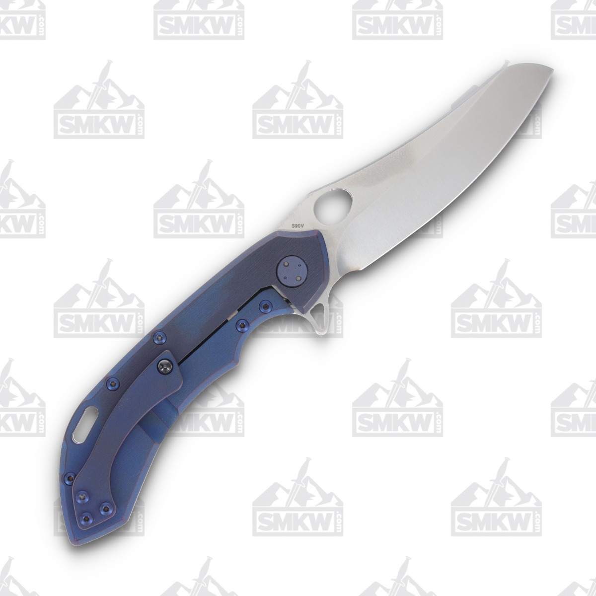 Olamic Wayfarer 247 Folding Knife T-051M Dark Matter FatCarbon/Kinetic Ocean T051M View 2