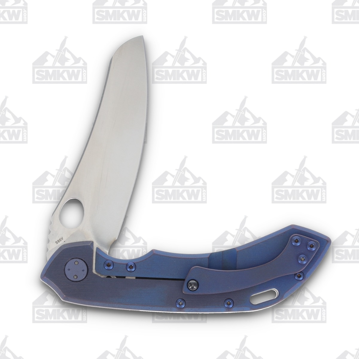 Olamic Wayfarer 247 Folding Knife T-051M Dark Matter FatCarbon/Kinetic Ocean T051M View 4