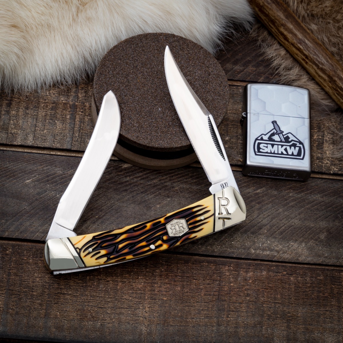 Rough Ryder Tuff Stag Large Moose Folding Knife RR2370 View 8