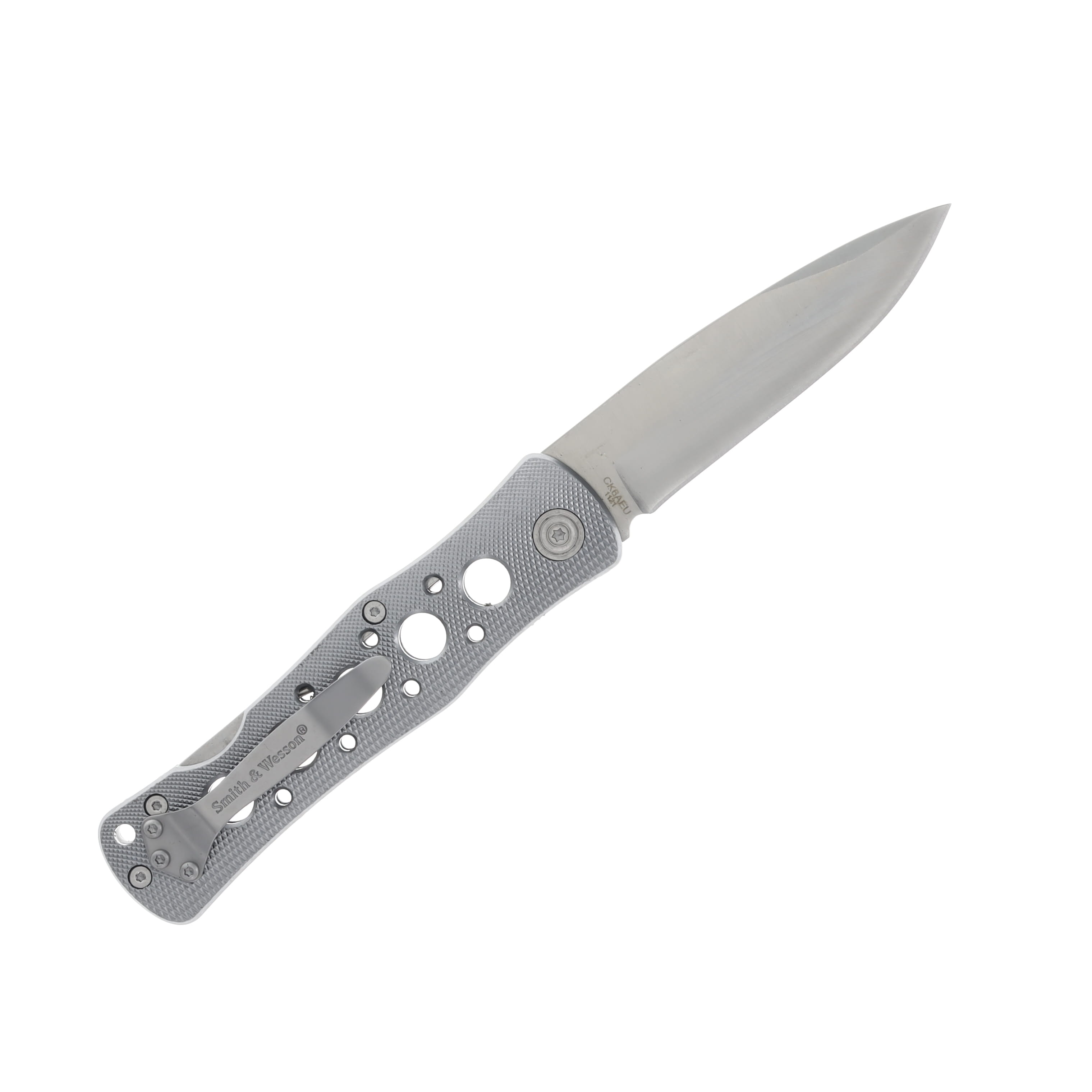 Smith & Wesson Extreme Ops Lockback Silver Folding Knife SWCK6AEU View 2