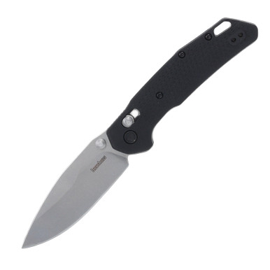 Kershaw 2037 Heist DuraLock Folding Knife 3.2in Stonewash Drop Point Blade View 1