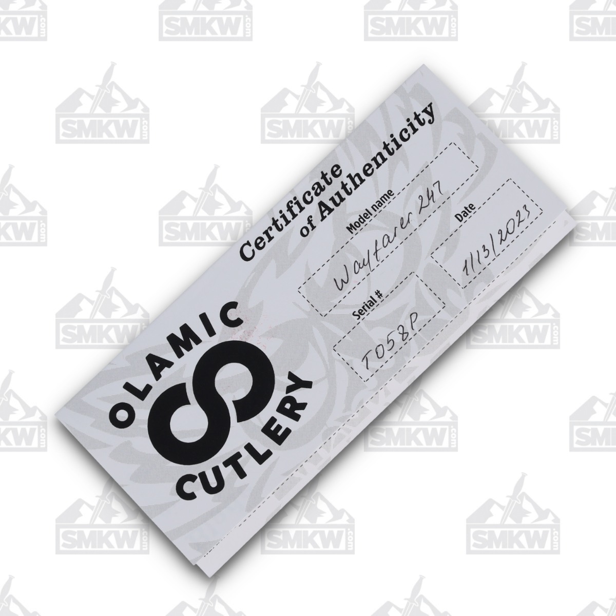 Olamic Wayfarer 247 Folding Knife T-058P White Storm FatCarbon/Stonewash Titanium T058P View 13