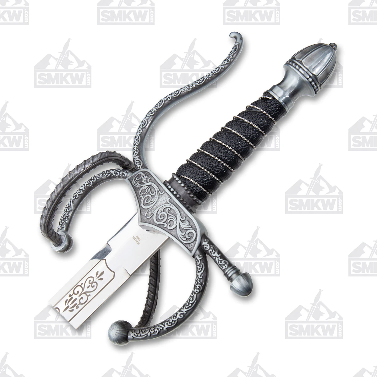 Szco 38” Elegant Rapier Sword Zinc Alloy 28.75in Plain Blade 926998 View 3