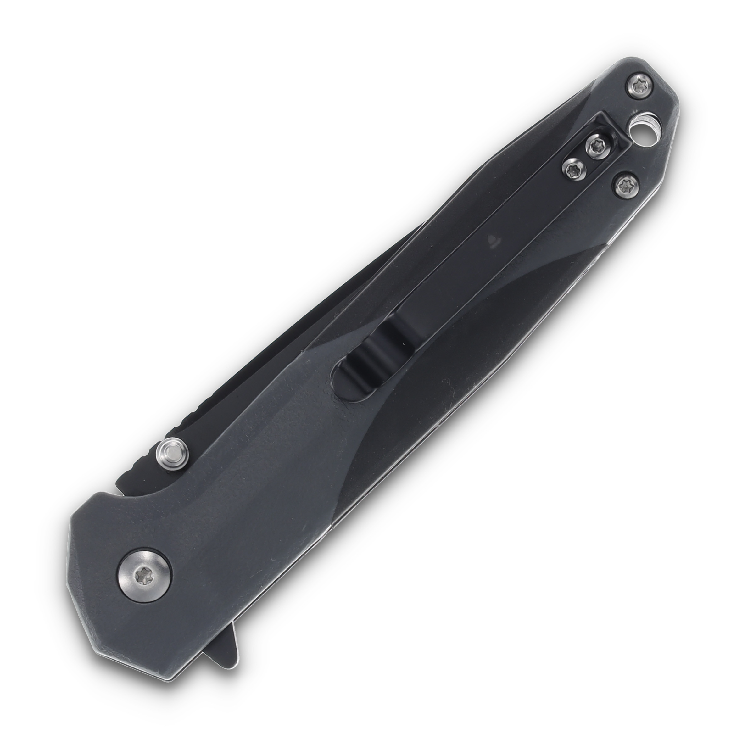 Smith & Wesson M&P Folding Knife Gray and Black 3.43in Tanto Black Drop Point 1100080 View 6