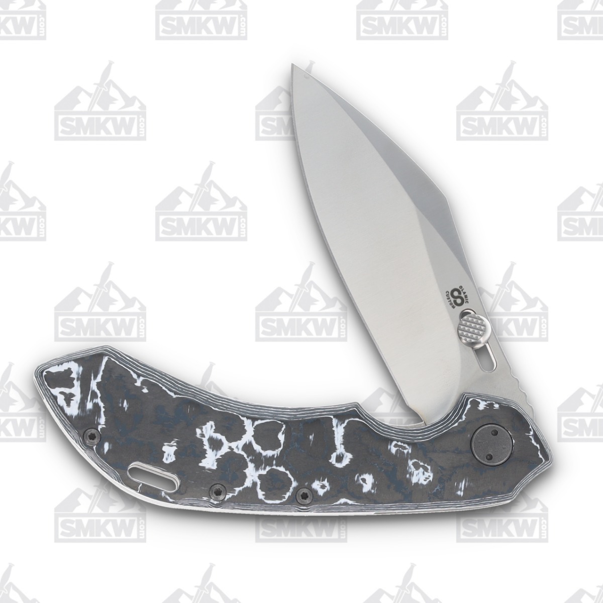 Olamic Wayfarer 247 Folding Knife T-070C White Storm FatCarbon/Stonewash T070C View 3
