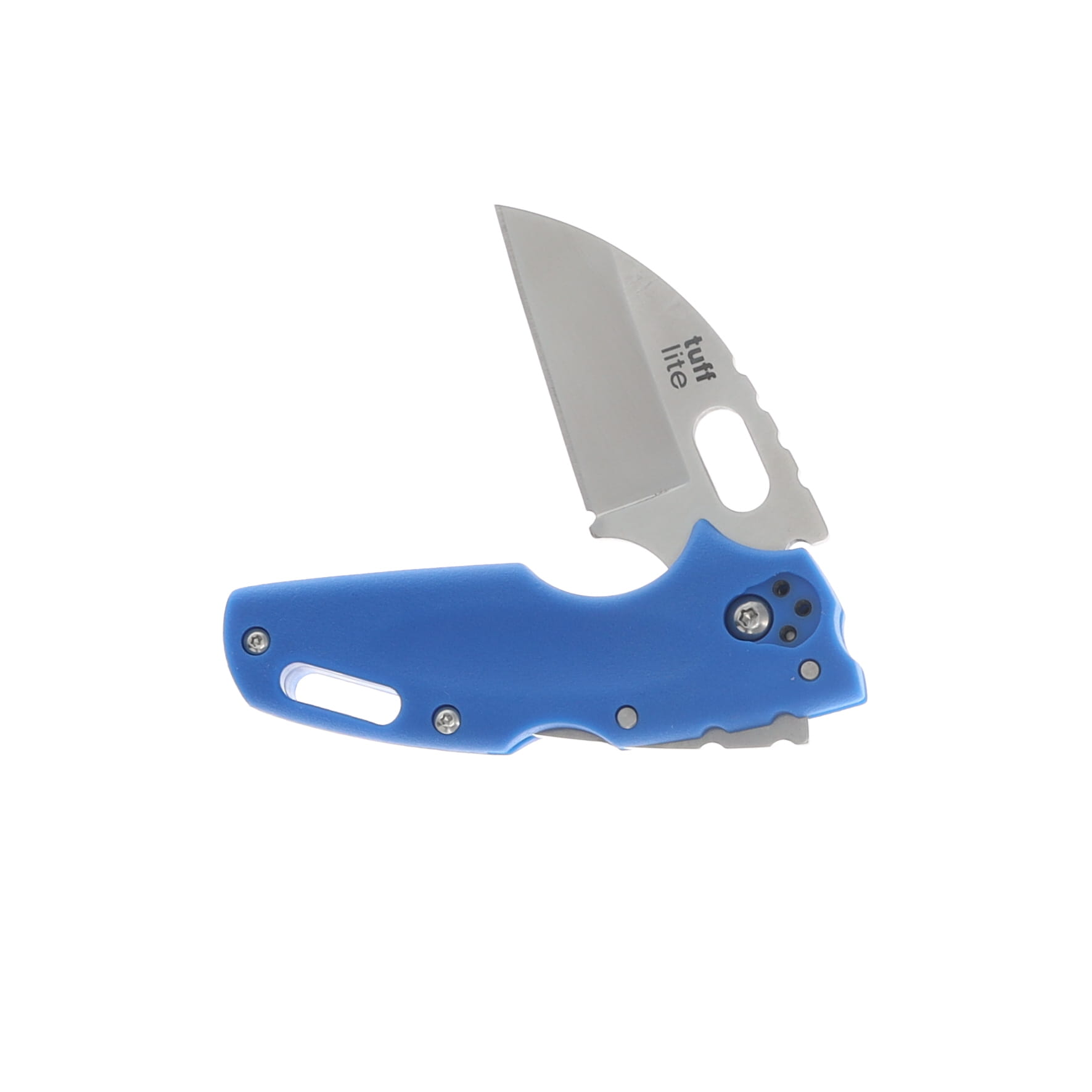 Cold Steel Tuff Lite Blue Folding Knife 2.5in Satin Plain Edge Blade CS20LTB View 3