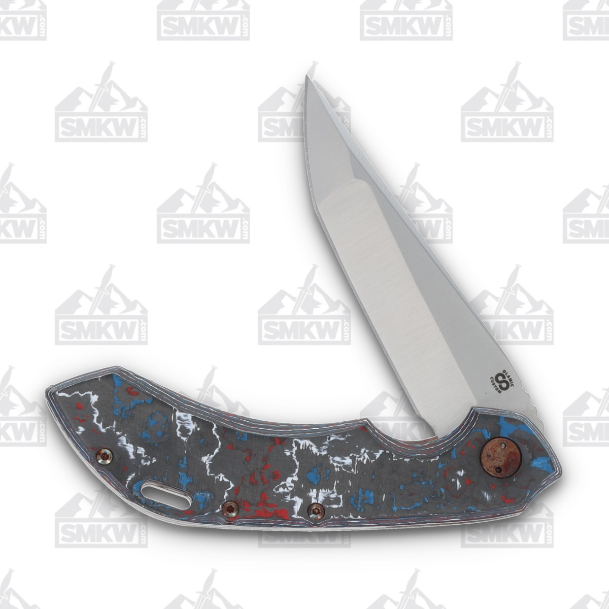 Olamic Wayfarer 247 Folding Knife T-036Q Companto Nebula Fat Carbon (Entropic Antique) T036Q View 3