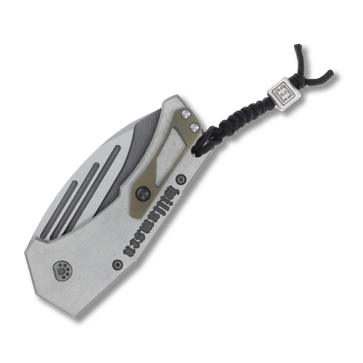 Mikkel Willumsen SMKW Exclusive Custom Automatic Knife Shredded Carbon Fiber/Bronze AUMKWCFNBZ View 4