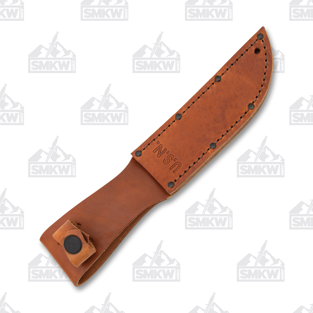 KA-BAR Mark 1 Leather Fixed Blade 5.12in Black Plain Clip Point Knife KA2225 View 7
