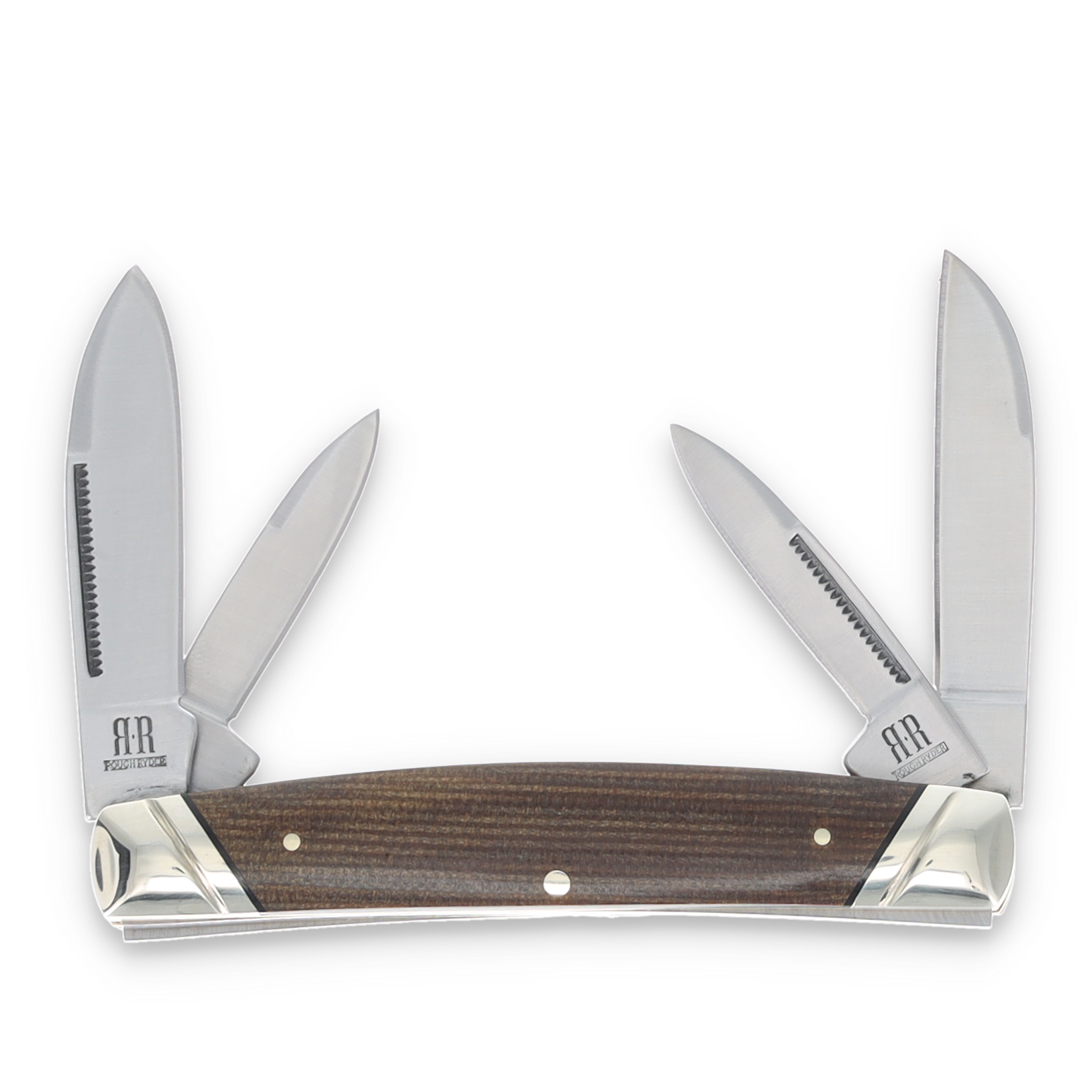 Rough Ryder Tater Skin Brown Burlap Congress Folding Knife RR2336 View 2