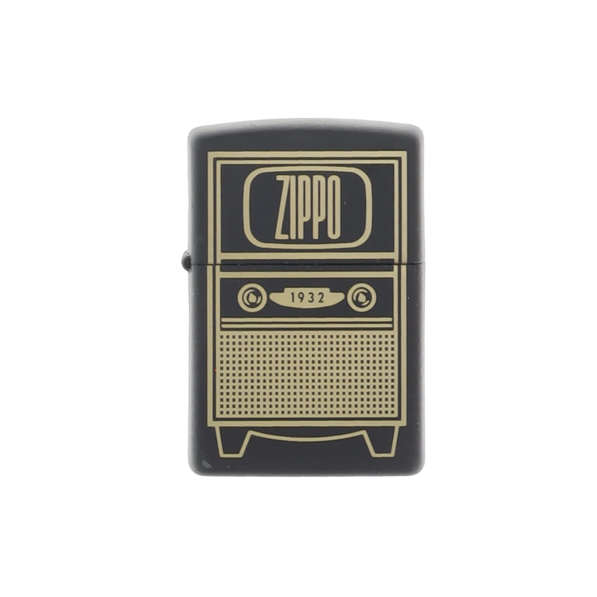 Zippo Vintage TV Black Matte Lighter ZP48619 View 1