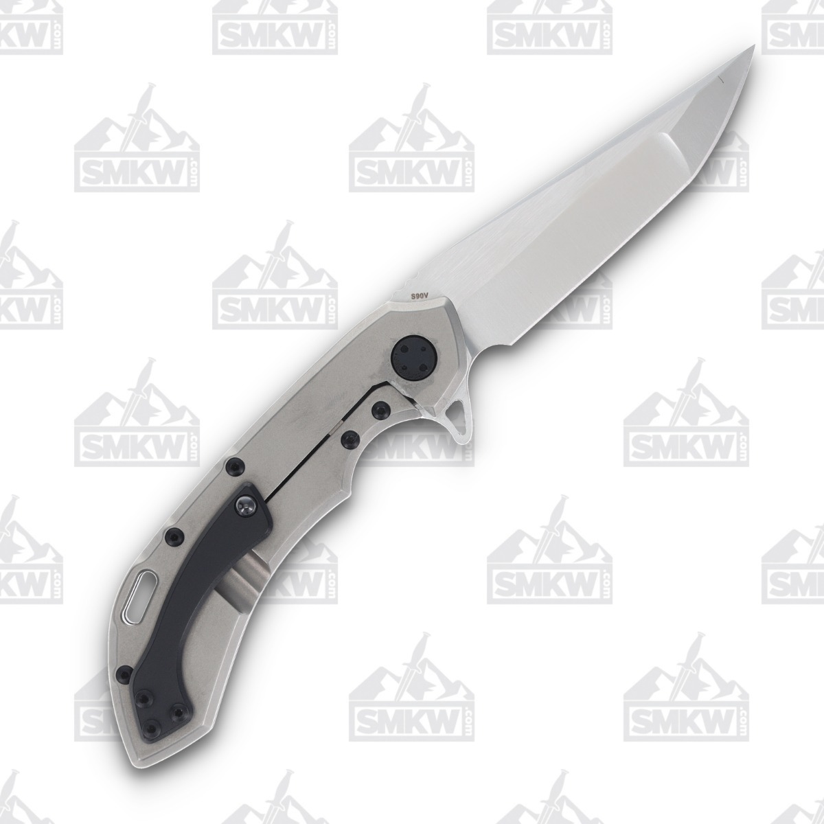 Olamic Wayfarer 247 Folding Knife Companto White Storm FatCarbon/Light Blast Titanium T040Q View 2