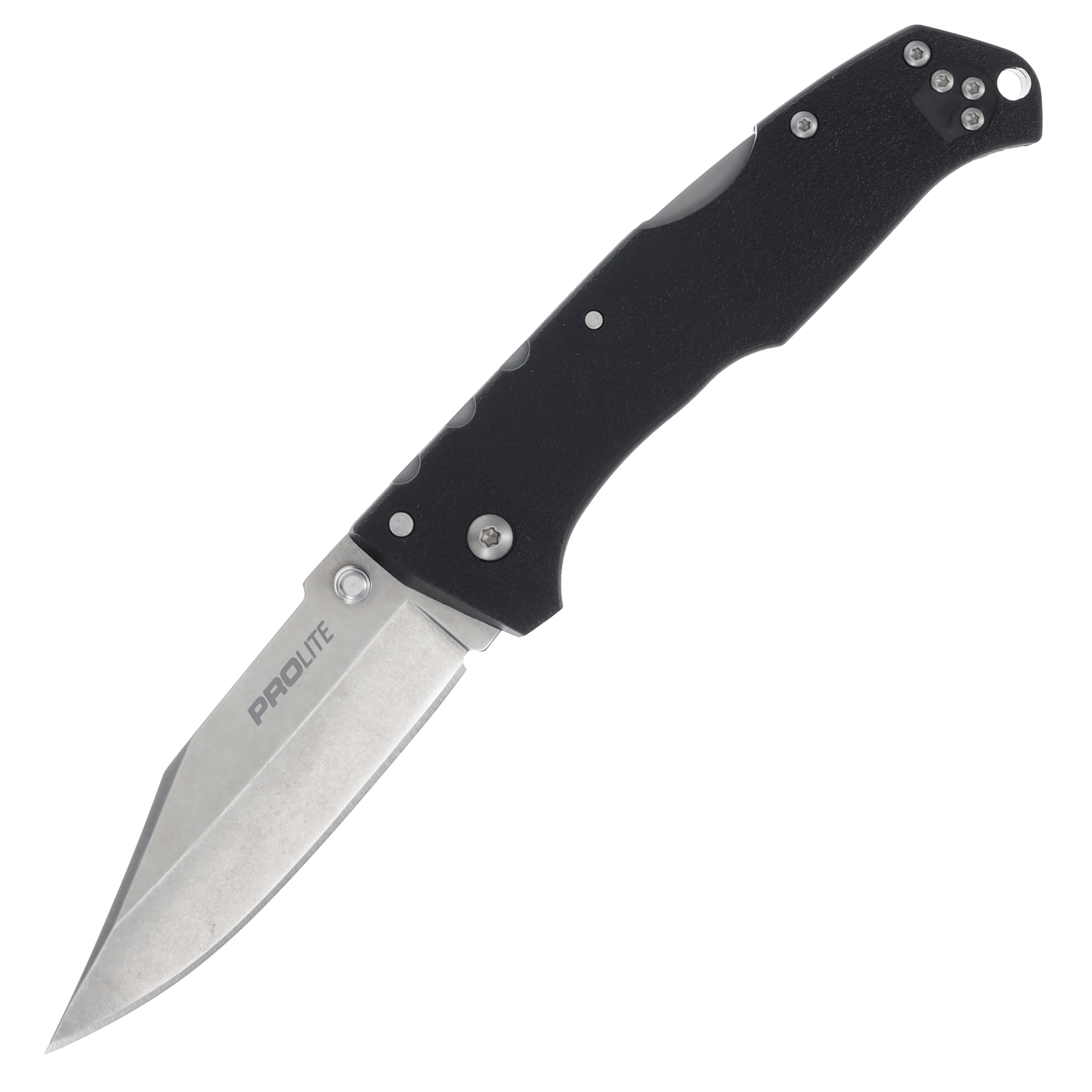 Cold Steel Pro-Lite Folding Knife 3.5in Plain Stonewash Clip Point Blade CS-20NSC View 1