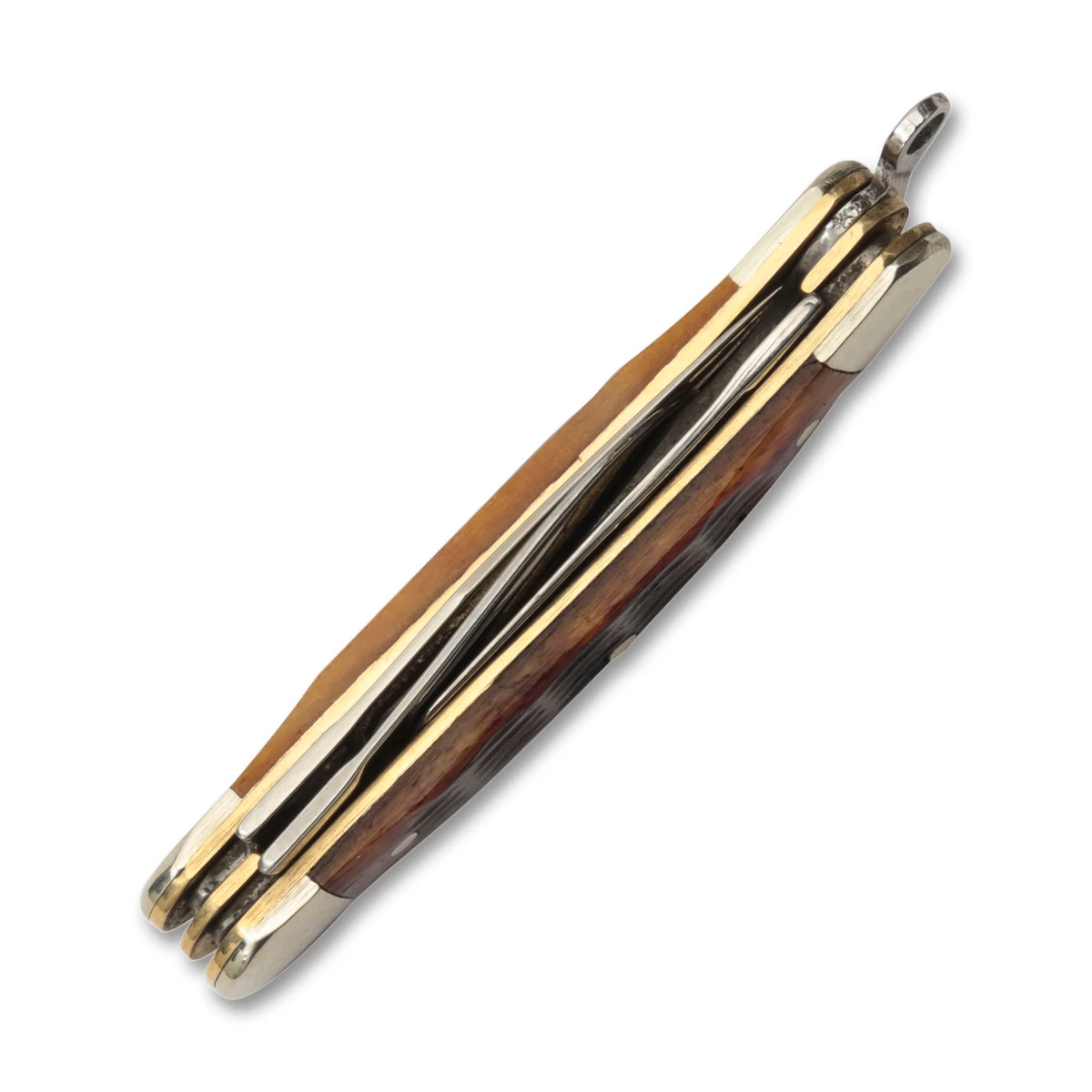 Rough Ryder Amber Jigged Bone Miniature Stockman Folding Knife RR814 View 5