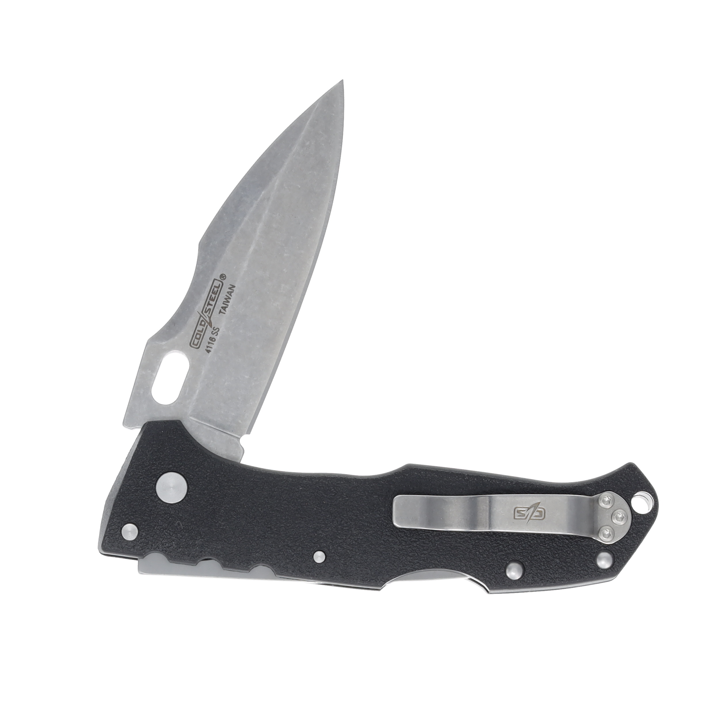 Cold Steel Pro Lite Sport Folding Knife 3.5in Stonewash Drop Point Blade CS-20NU View 3
