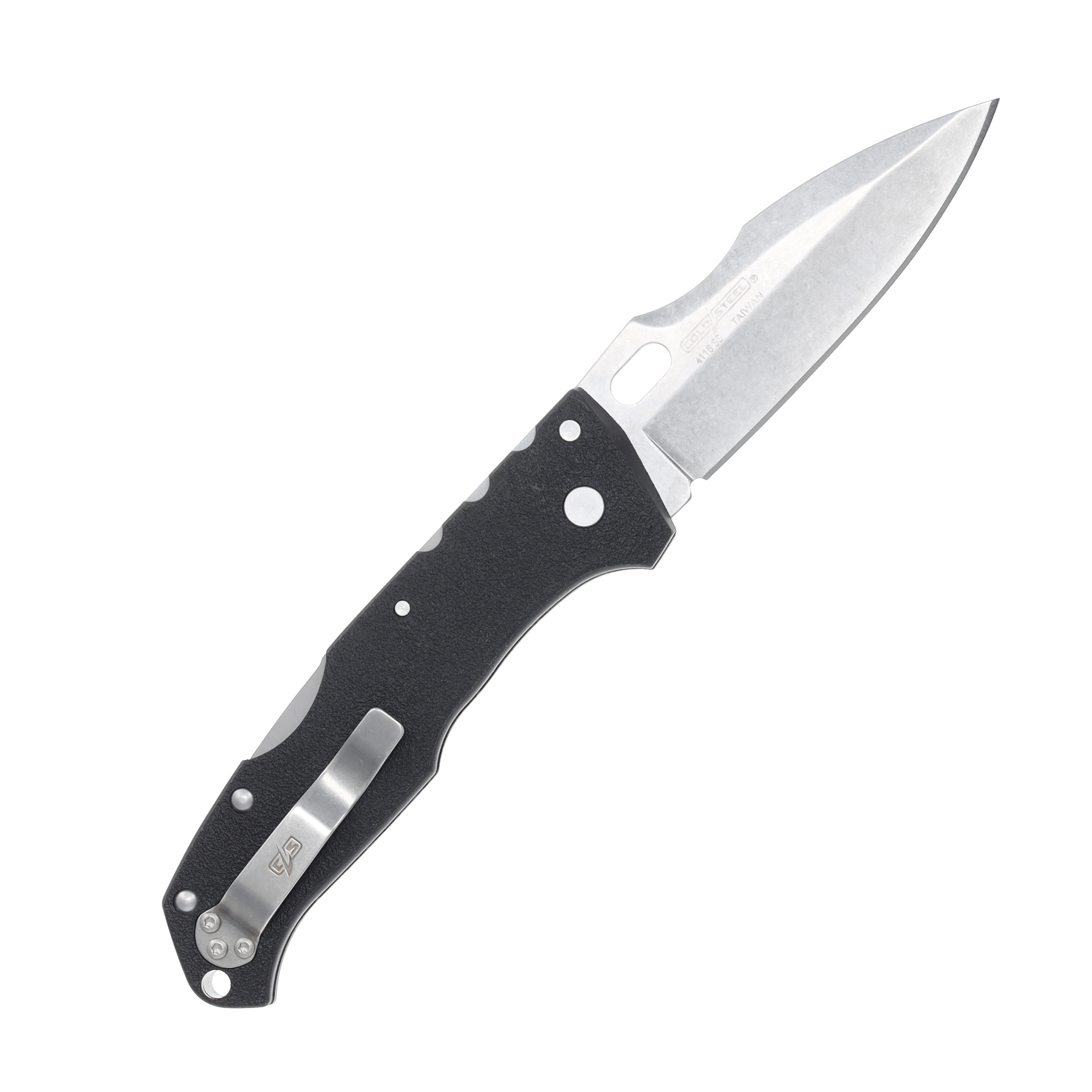 Cold Steel Pro Lite Sport Folding Knife 3.5in Stonewash Drop Point Blade CS-20NU View 2