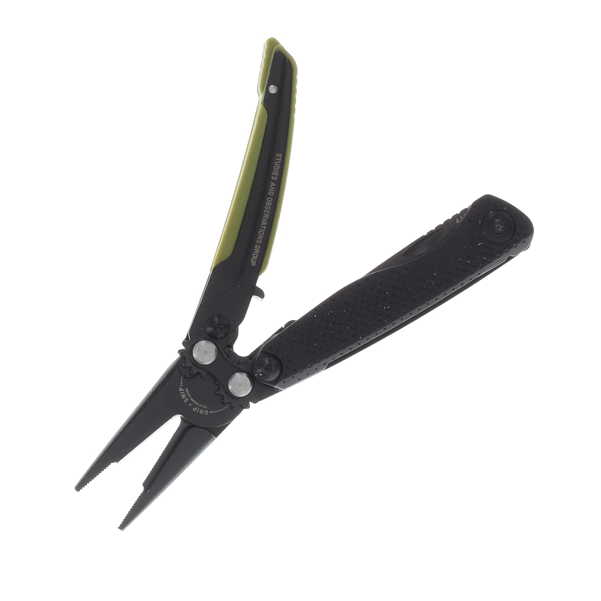 SOG Aegis MT MultiTool Black and Moss 1.9in Clip Point Blade SOG-29-41-03-41 View 4