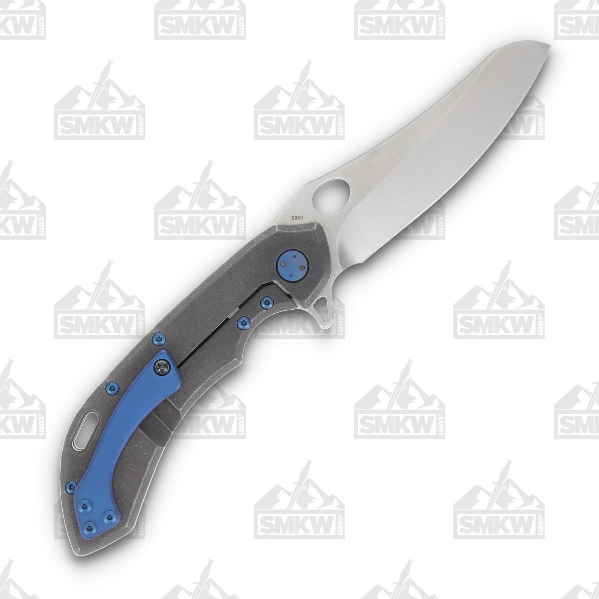 Olamic Wayfarer 247 Folding Knife T-071M Nebula FatCarbon/Stonewash Titanium T071M View 2