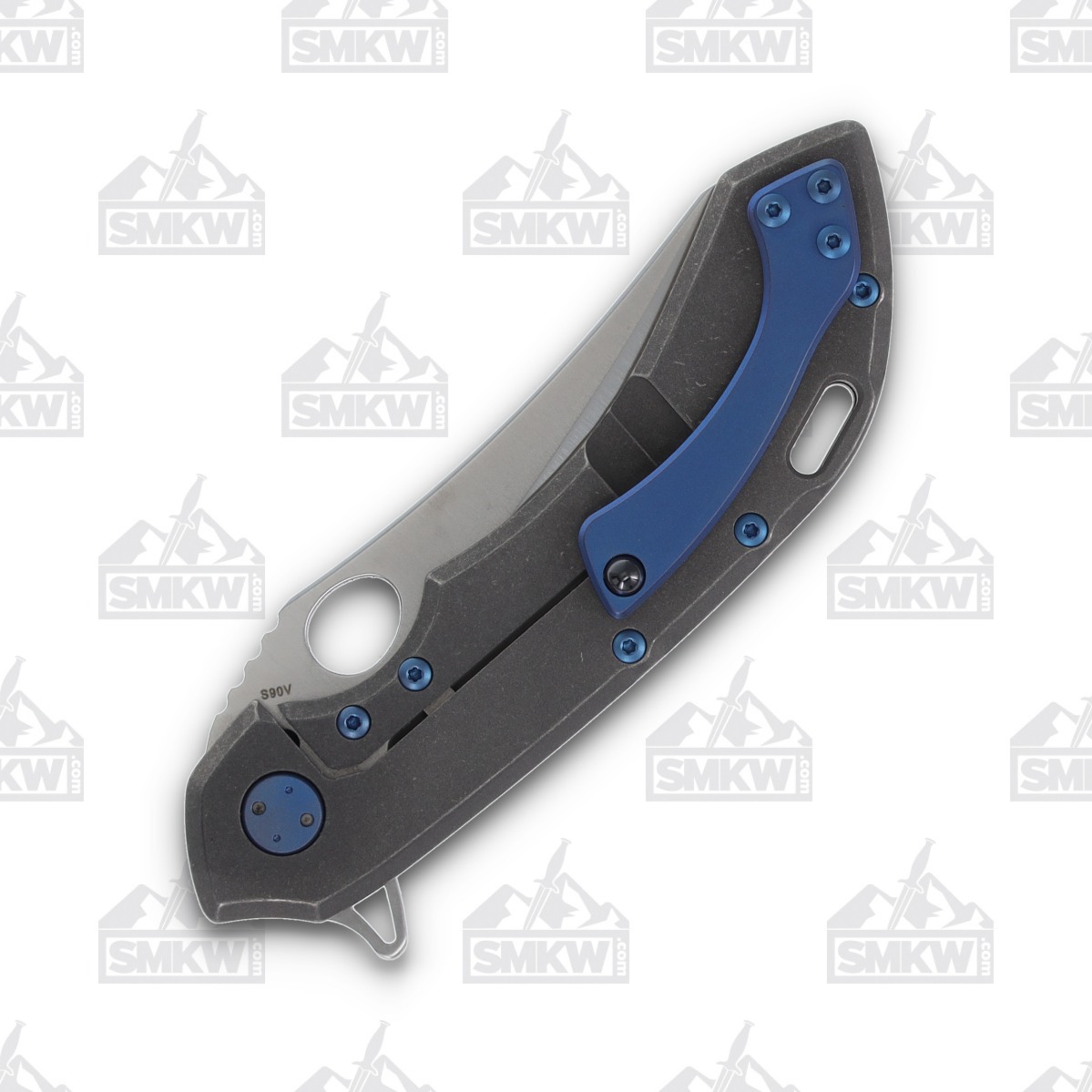 Olamic Wayfarer 247 Folding Knife T-071M Nebula FatCarbon/Stonewash Titanium T071M View 5
