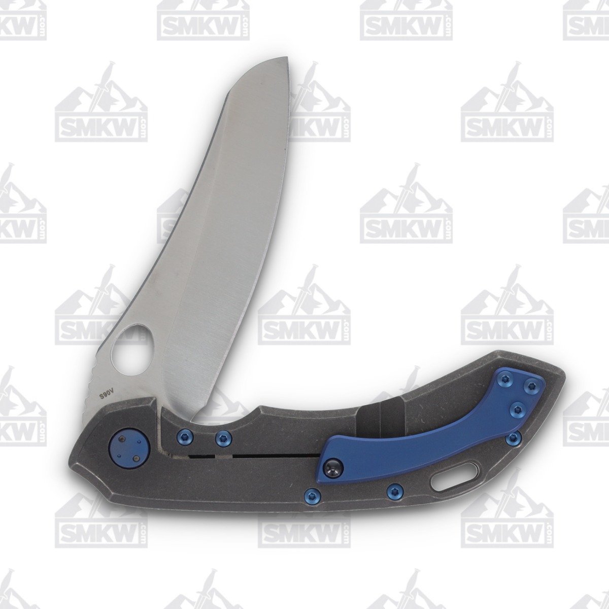 Olamic Wayfarer 247 Folding Knife T-071M Nebula FatCarbon/Stonewash Titanium T071M View 4