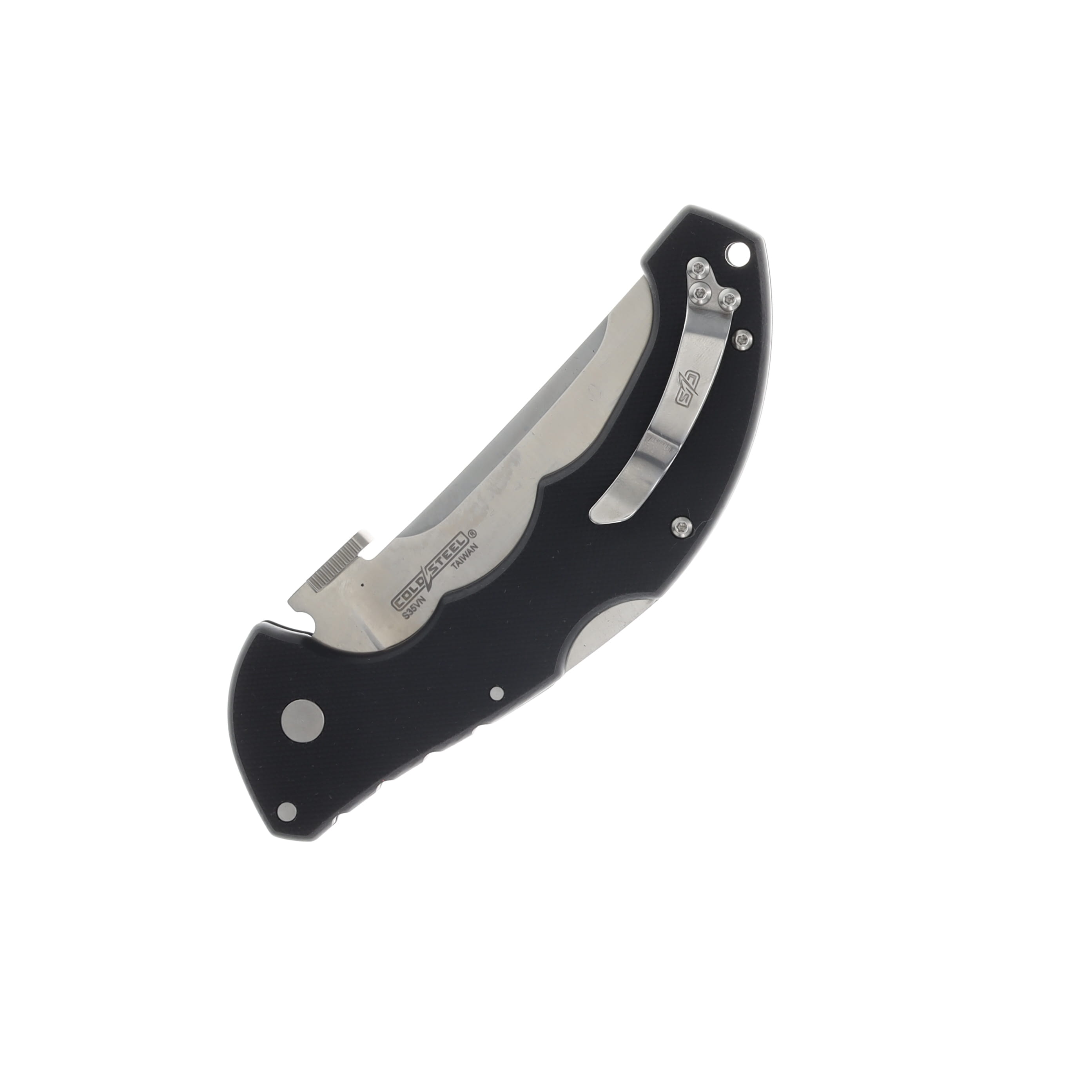 Cold Steel Talwar Tri-Ad Lock Folding Knife 4in Satin Straight Back CS-21TTL View 2
