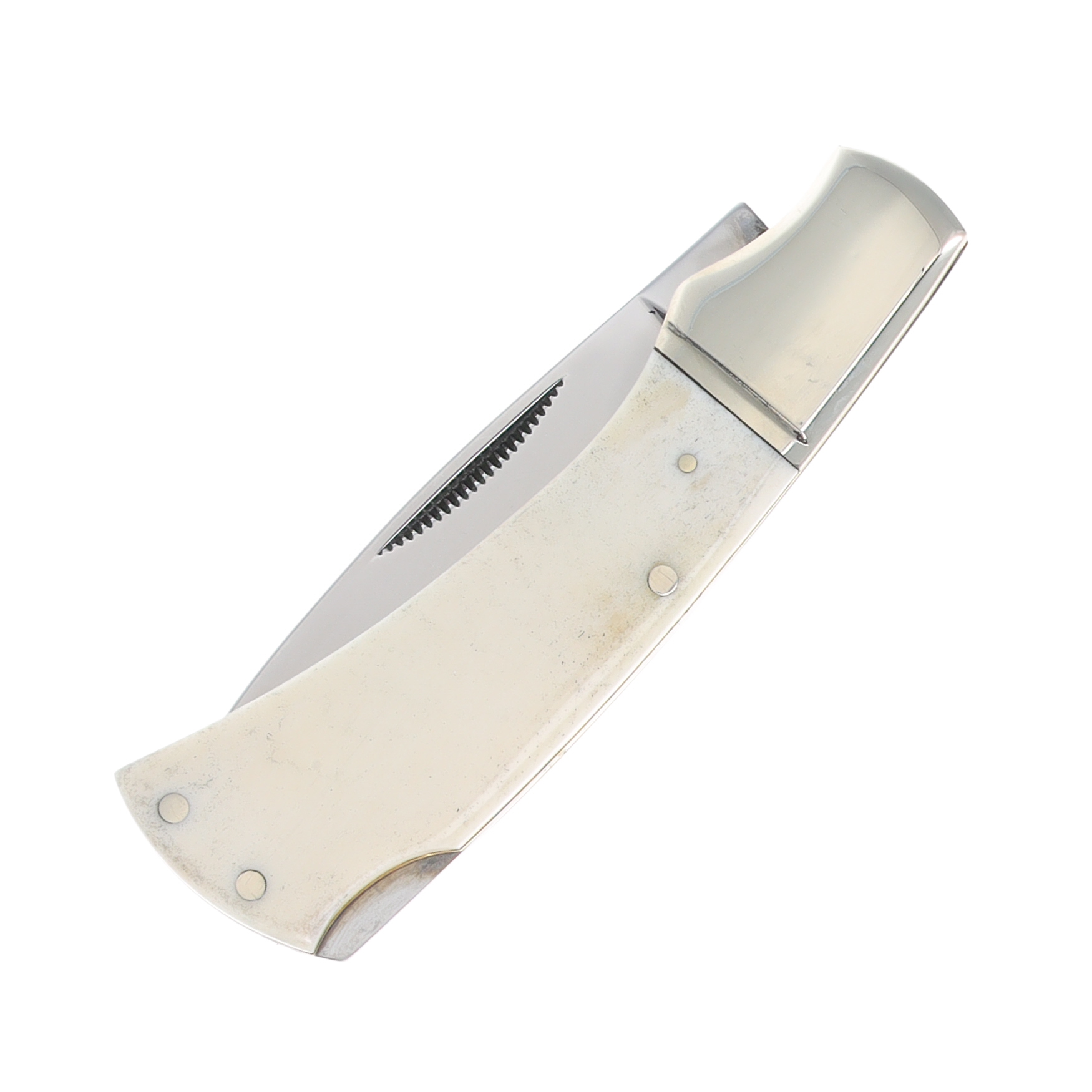 Rough Ryder White Smooth Bone Small Lockback Folding Knife RR135 View 5