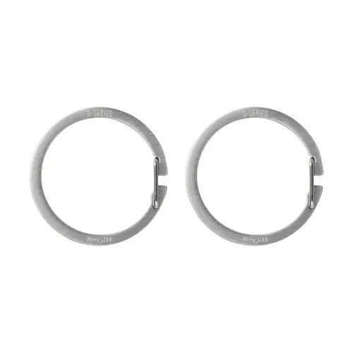 Nite Ize O-Series Gated Key Ring 2-Pack | Stainless Steel OS-11-2R6 View 1
