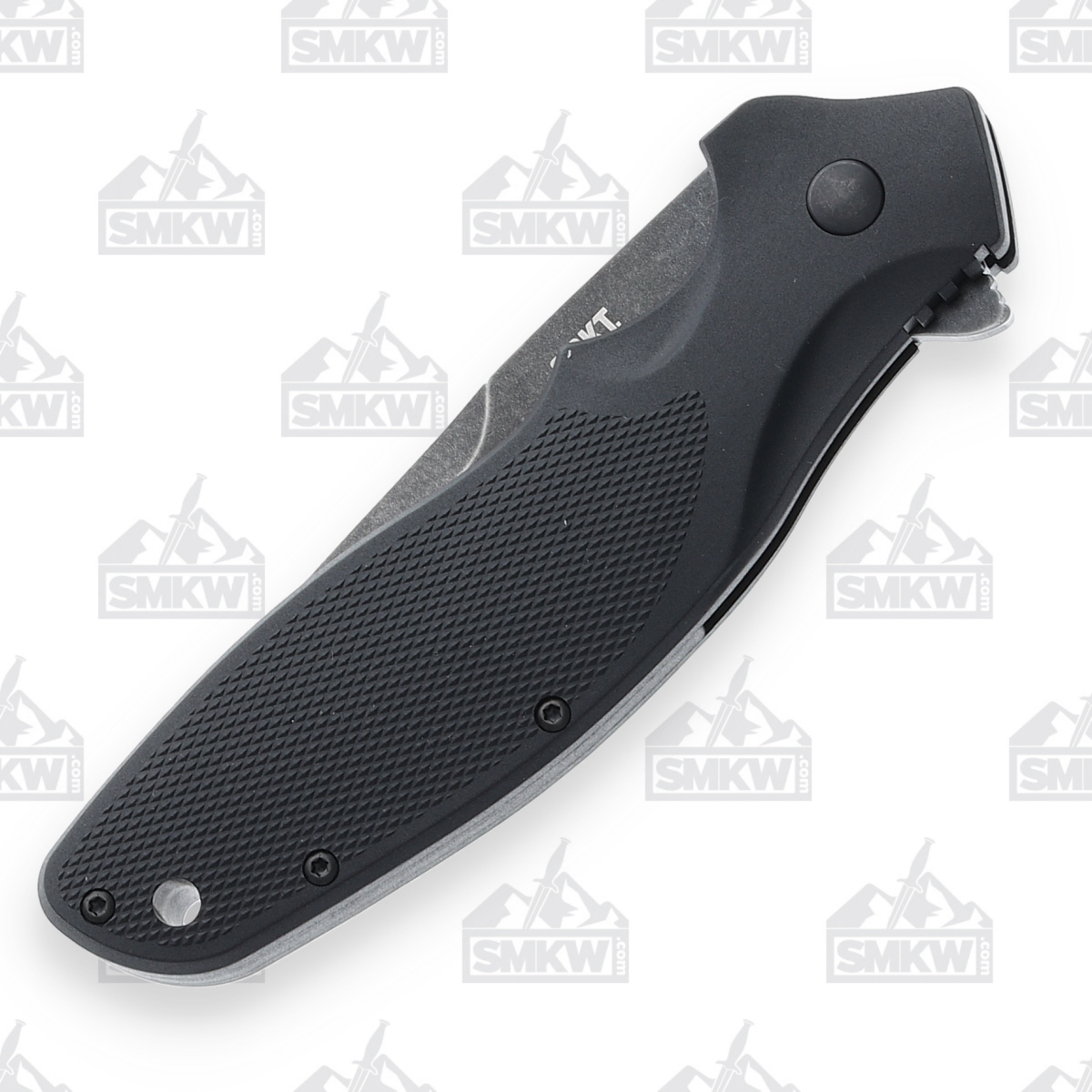 CRKT Shenanigan 3.35in Partially Serrated Black Stonewash Drop Point CRK800KKP View 6