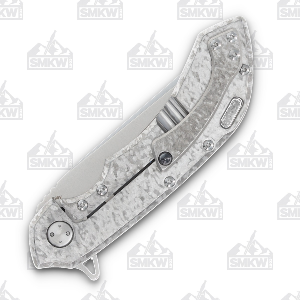 Olamic Wayfarer 247 Folding Knife T039Q Satin Companto S90V White Storm FatCarbon T039Q View 6