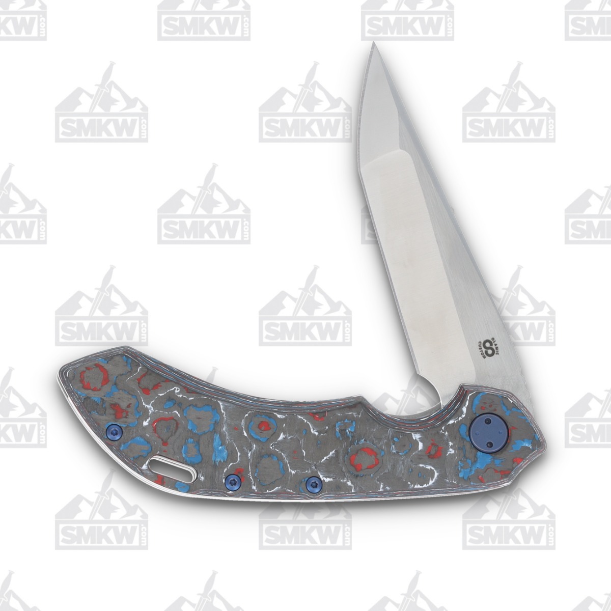 Olamic Wayfarer 247 Folding Knife T-043Q Companto Nebula Fat Carbon (Kinetic Mist) T043Q View 3