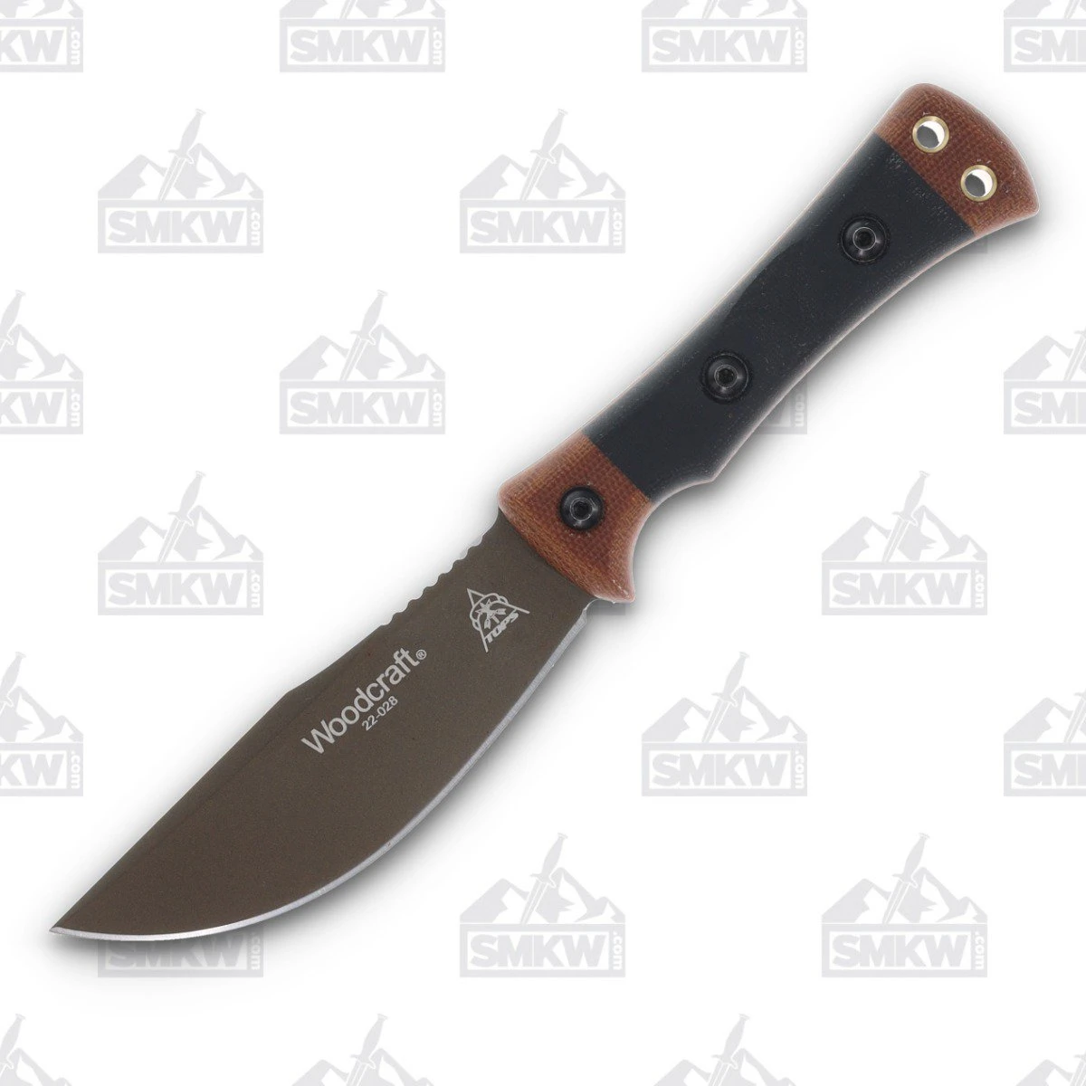TOPS Woodcraft Fixed Blade Knife Midnight Bronze TPWC01 View 1