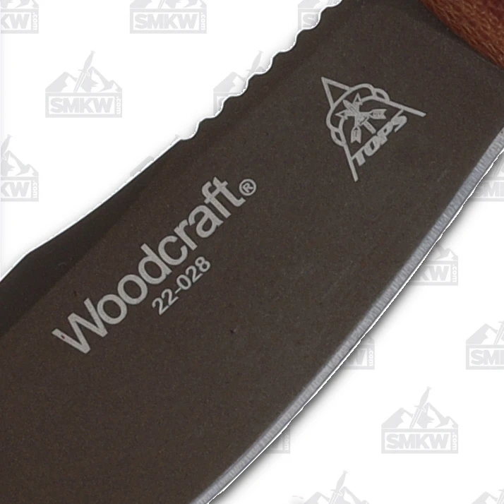 TOPS Woodcraft Fixed Blade Knife Midnight Bronze TPWC01 View 5