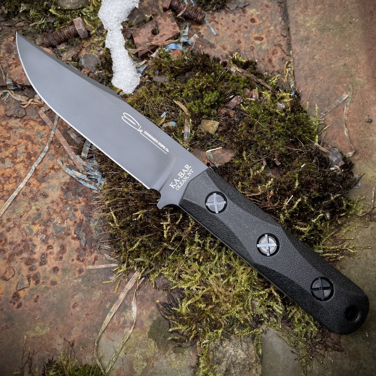 KA-BAR Ek Commando Short 5.06in Clip Point Fixed Blade Knife KAEK50 View 16