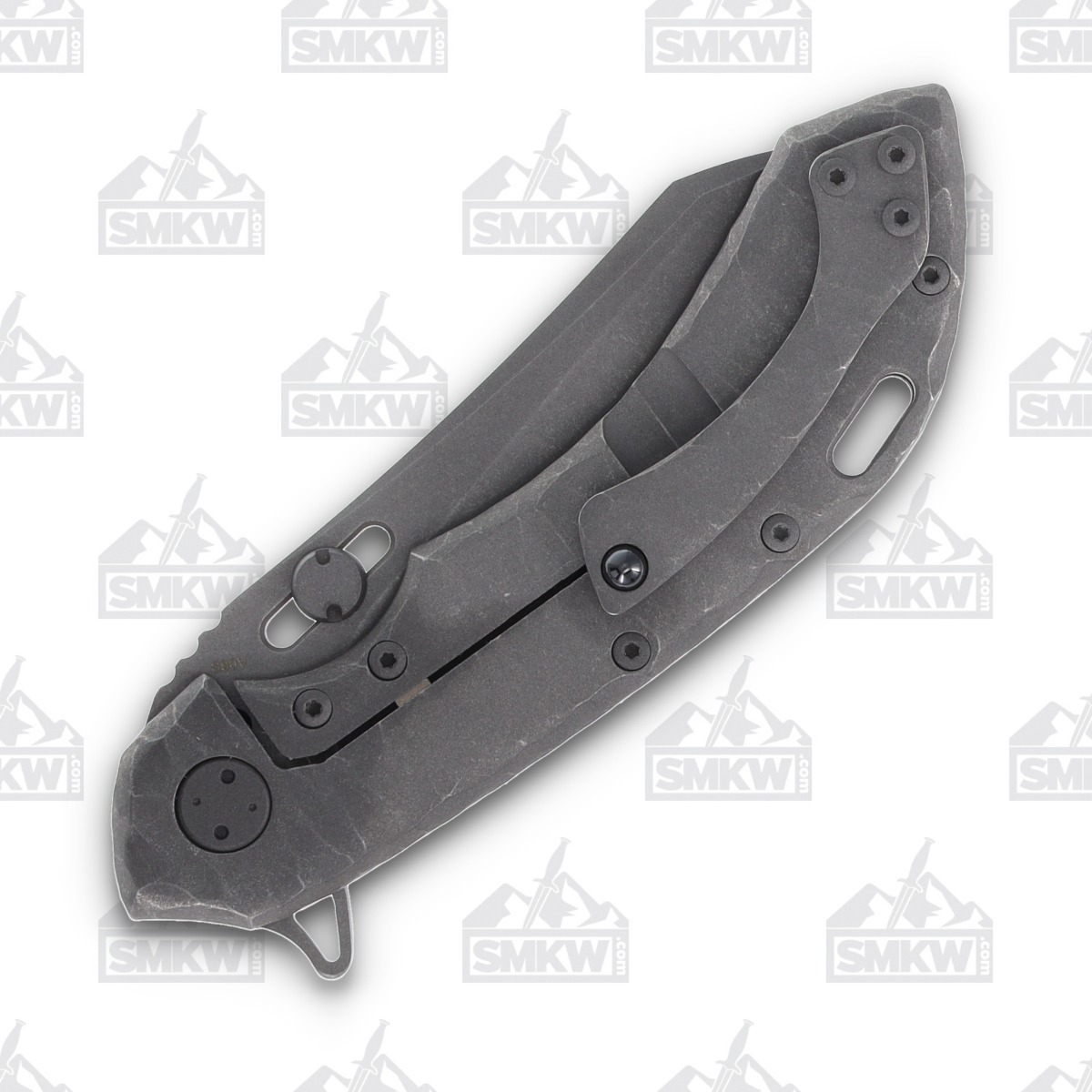 Olamic Wayfarer 247 Folding Knife T-060W Mars Valley FatCarbon/Stonewash Titanium T060W View 5